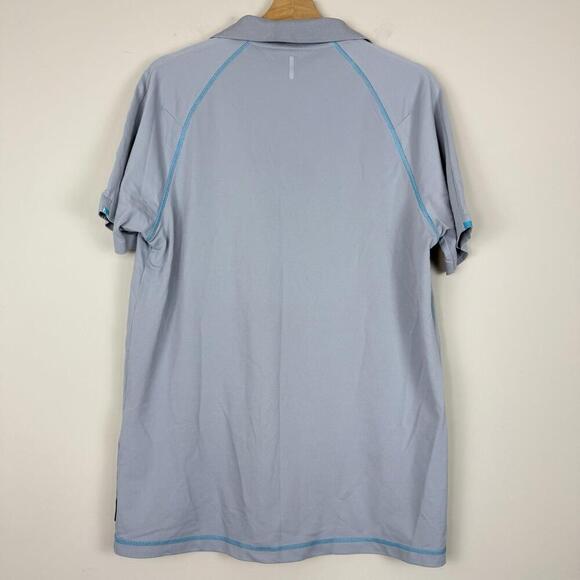 Porsche Design Light Blue Polo Shirt Size M Logo Athletic Fit Divers Selection - Picture 3 of 8